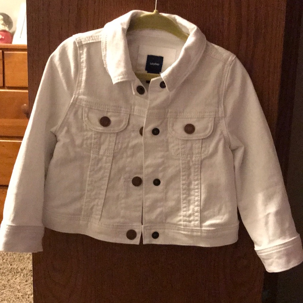 BabyGap white jean jacket